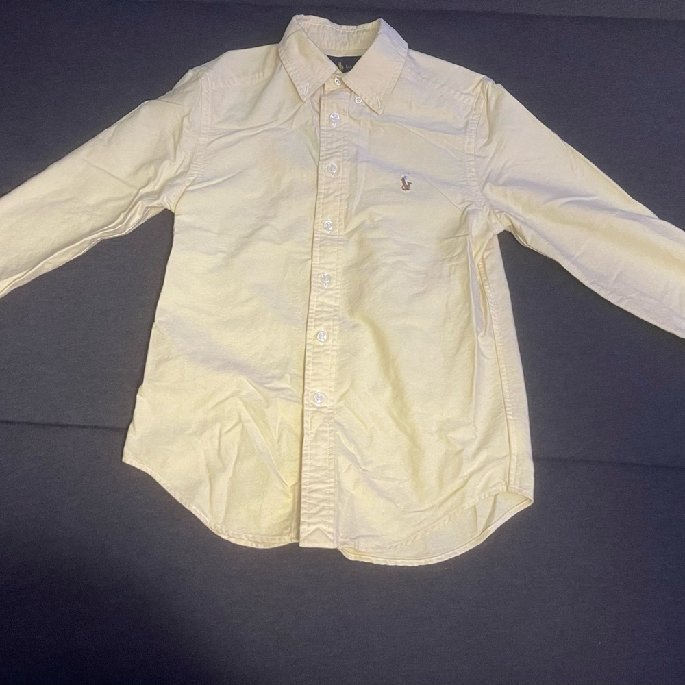 Ralph Lauren Light Yellow Casual Button-Down Shirt